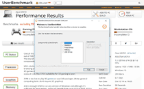 Интерфейс UserBenchMark